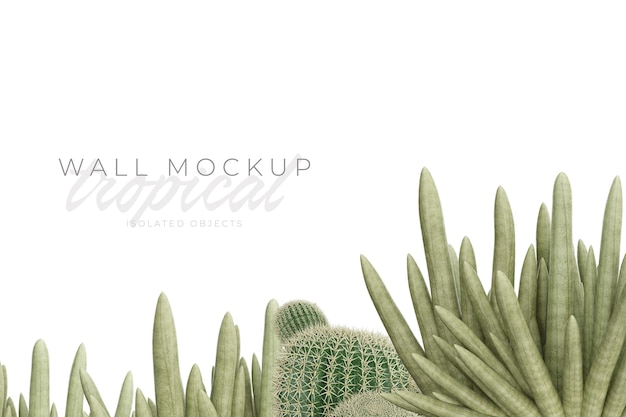 Tropical and Summer background Mockup