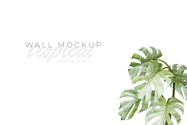 Tropical and Summer background Mockup