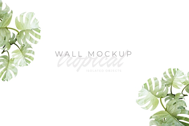 Tropical and Summer background Mockup