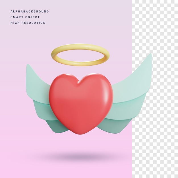 True Love 3d Icon Illustration