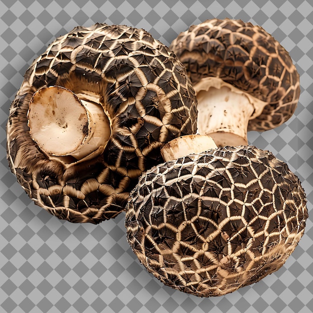 Truffle Mushrooms Herb Type Tuber Form of Herb Fresh or Pres Isolated Object on Clean Background