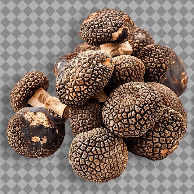 Truffle Mushrooms Herb Type Tuber Form of Herb Fresh or Pres Isolated Object on Clean Background