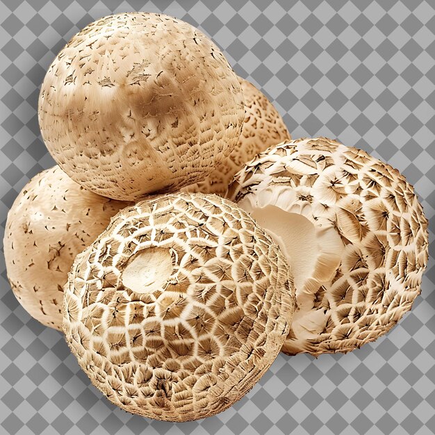 Truffle Mushrooms Herb Type Tuber Form of Herb Fresh or Pres Isolated Object on Clean Background