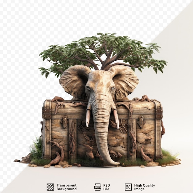 PSD trunk on transparent background