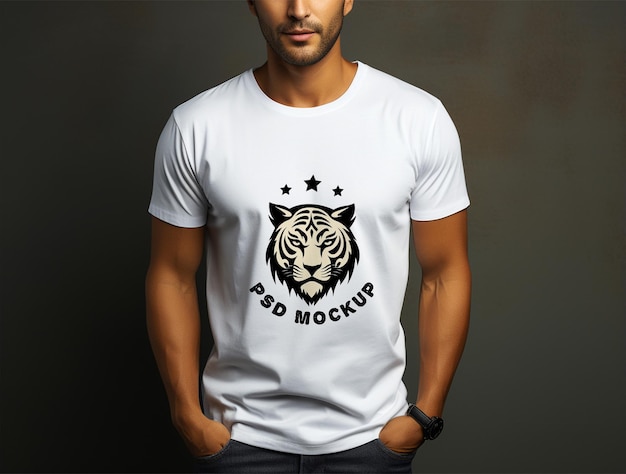 Tshirt mockup design PSD template