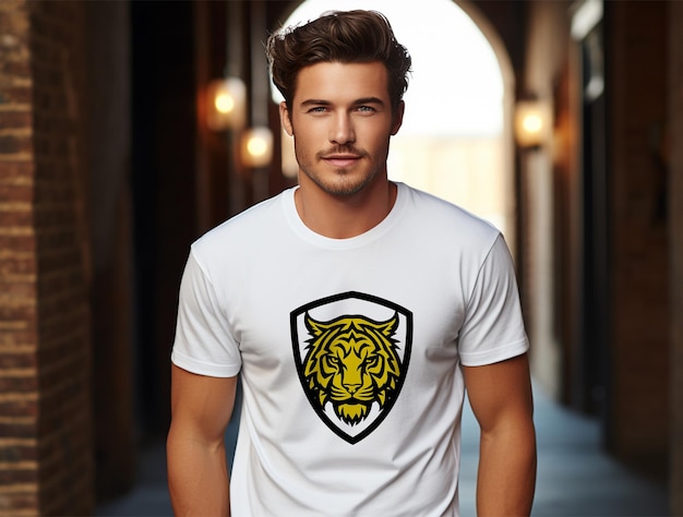 Tshirt mockup design PSD template