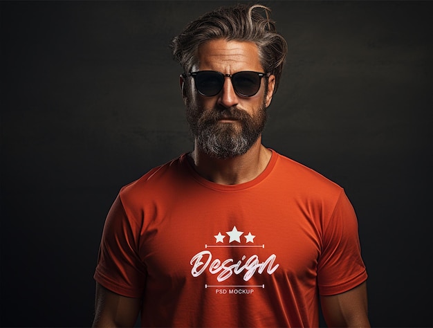 Tshirt mockup design PSD template