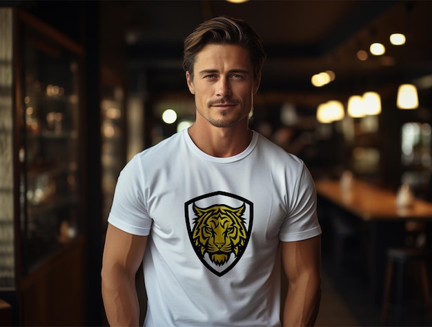 Tshirt mockup design PSD template