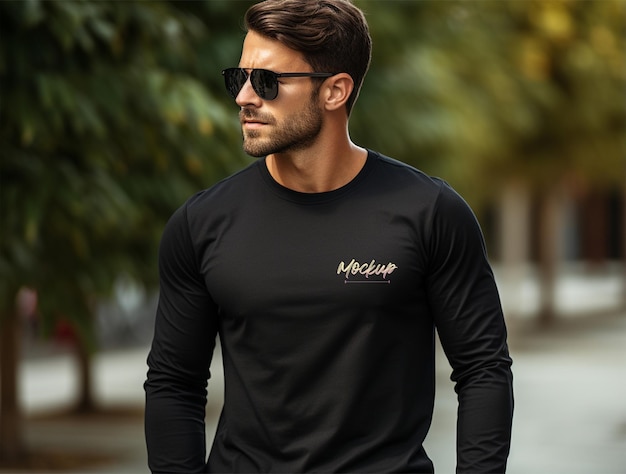 Tshirt mockup design PSD template