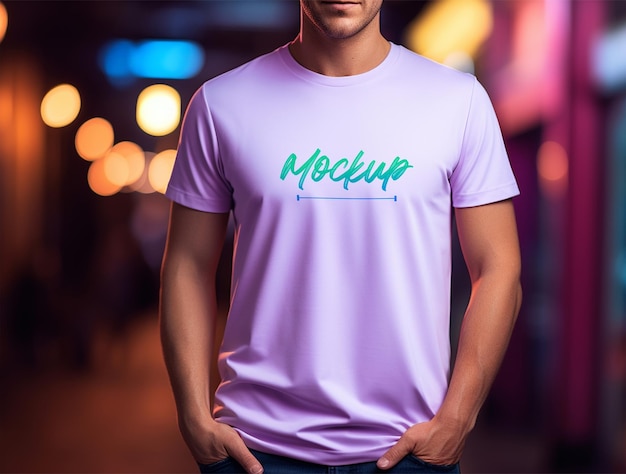 Tshirt mockup design PSD template