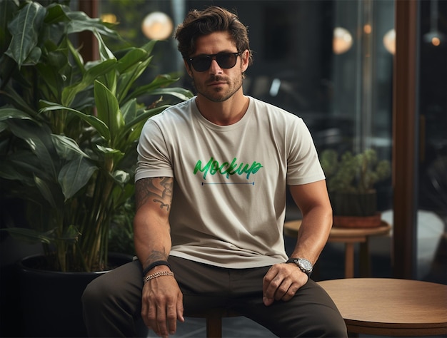 Tshirt mockup design PSD template