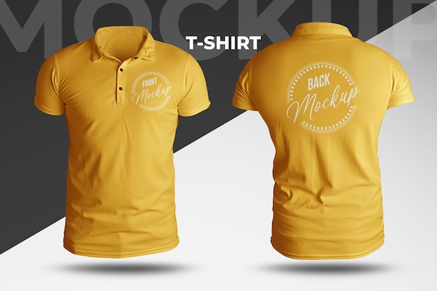 Tshirt mockup front and back view