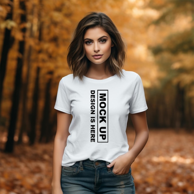 TShirt Mockup Girl Mockup Girl 3D Mockup Sweat Shirt Mockup PSD Mockup Cloth Mockup