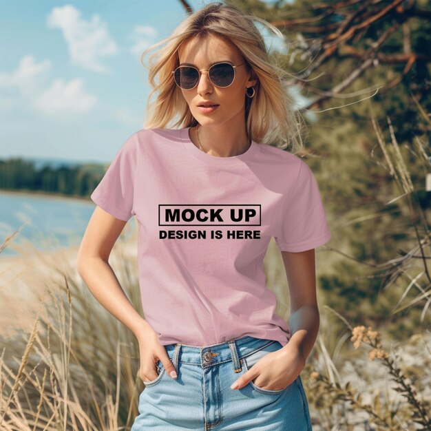 tshirt mockup girl tshirt mockup sweatshirt mockup apparel mockup PSD mockup women tshirt mockup