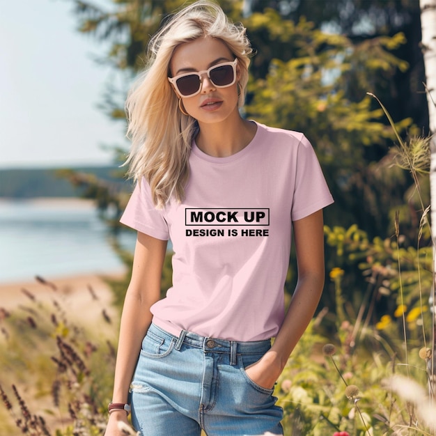 PSD tshirt mockup girl tshirt mockup sweatshirt mockup apparel mockup psd mockup women tshirt mockup