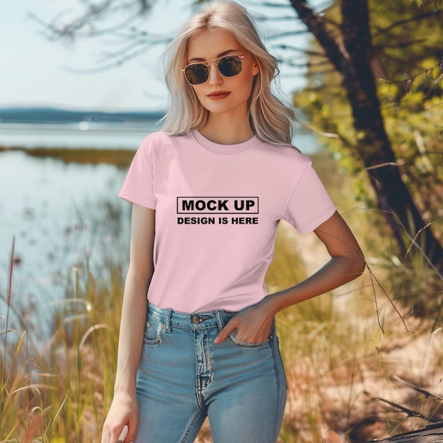 tshirt mockup girl tshirt mockup sweatshirt mockup apparel mockup PSD mockup women tshirt mockup