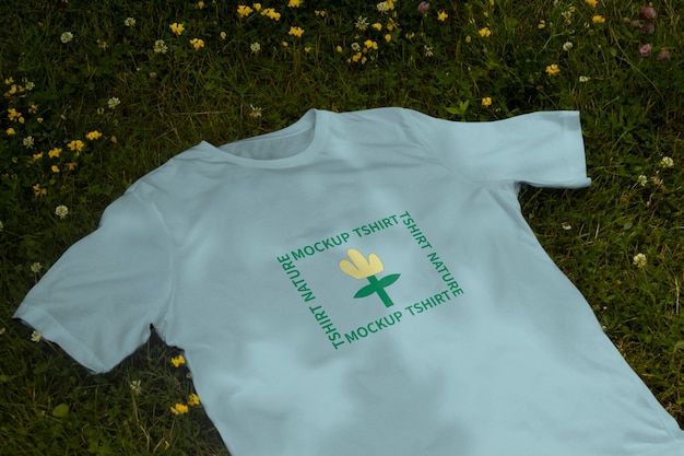 Tshirt in nature mockup