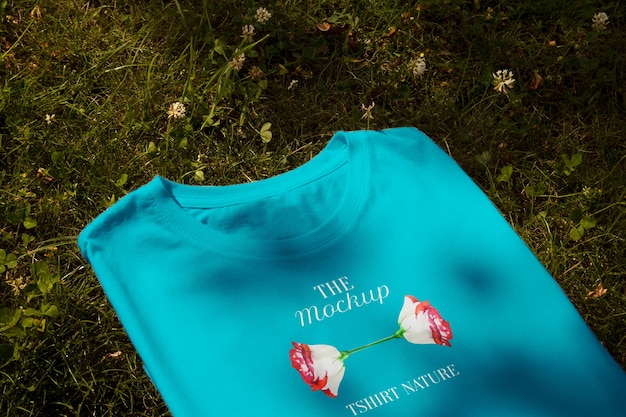 Tshirt in nature mockup