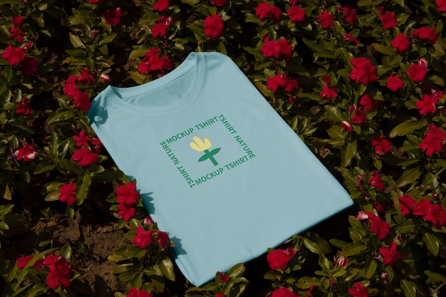 Tshirt in nature mockup