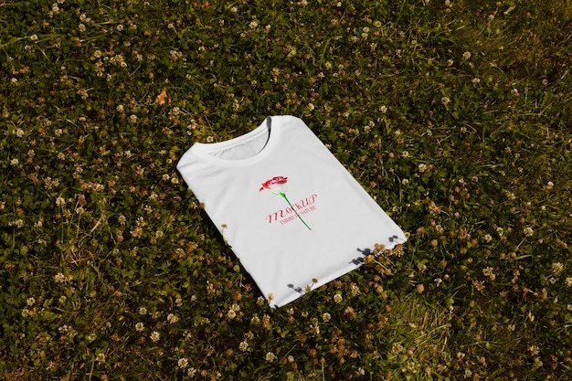 Tshirt in nature mockup