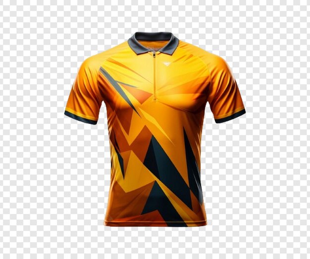 Tshirt sport jersey template design isolated on transparent background