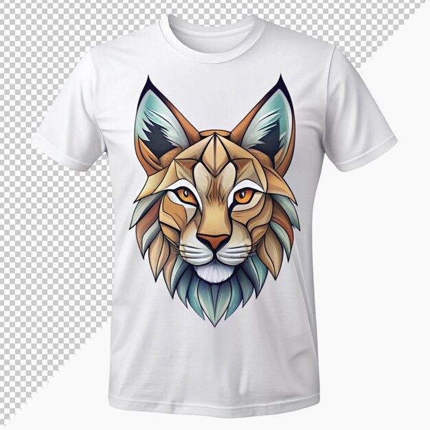 Tshirt with white tiger pattern