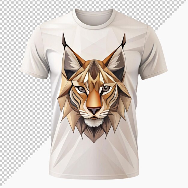 Tshirt with white tiger pattern