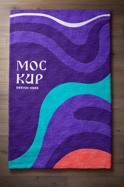 Tufting rug mockup design