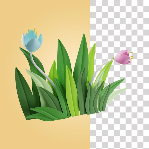 Tulip Flower 3D Icon