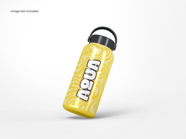 PSD tumbler bottle branding mockup