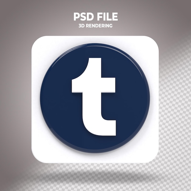 Tumblr 3D Icon Style