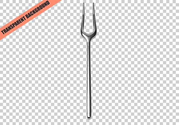 PSD tuning fork isolated on transparent background