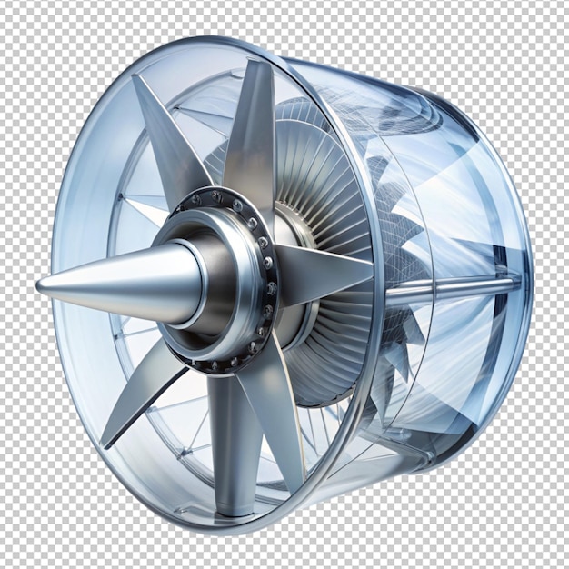 turbine on transparent background