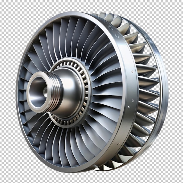 turbine on transparent background