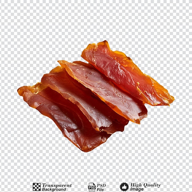 Turkey jerky isolated on transparent background