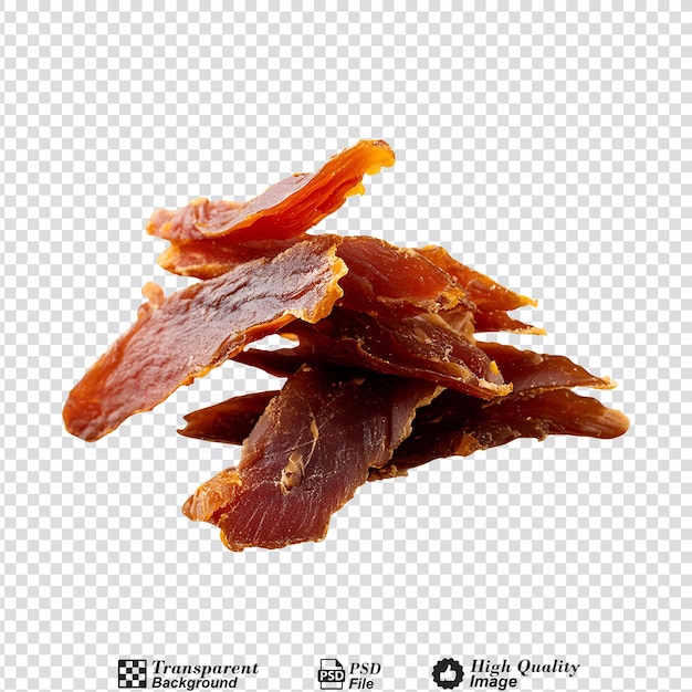 Turkey jerky isolated on transparent background