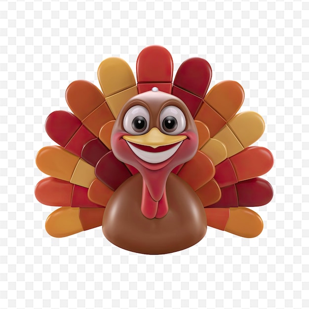 a turkey with a smile on its face