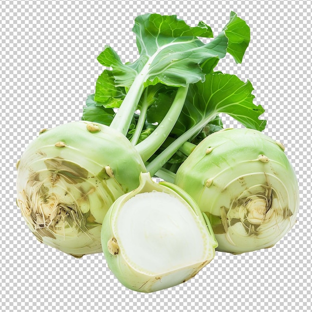 PSD turnip ladys finger isolated on transparent background