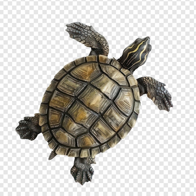 Turtle full body isolate on transparency background PSD