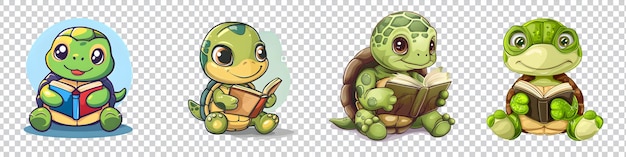 PSD the turtle is a turtle and a turtle with a book about a turtle