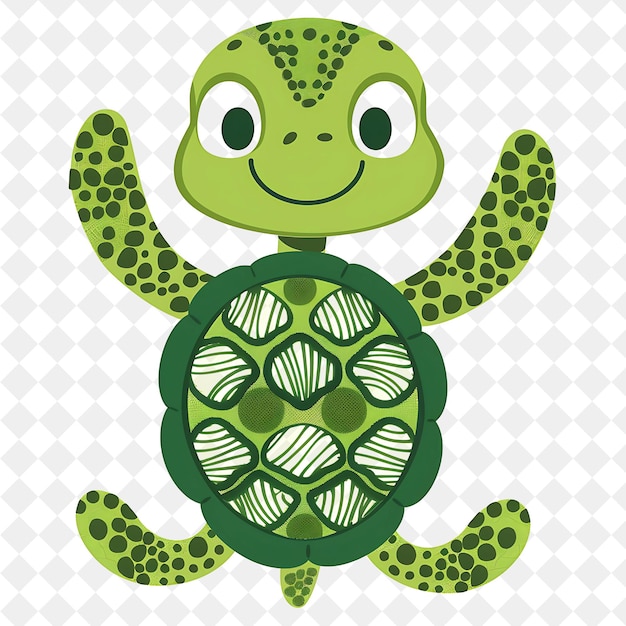 PSD turtle that is on a white background