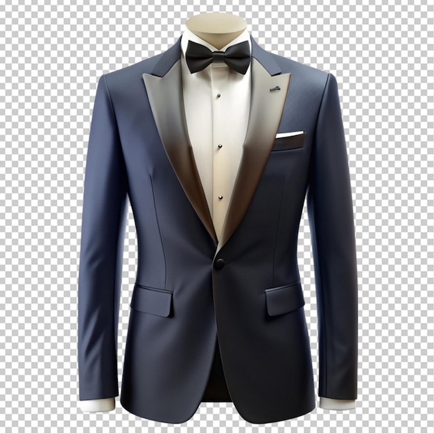 PSD tuxedo suit mockup tuxedo cut out on transparent background