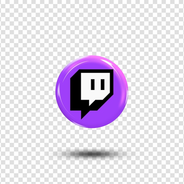 PSD twitch social media icon