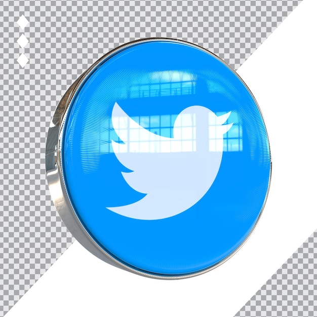 Twitter 3D Icon New Stlye