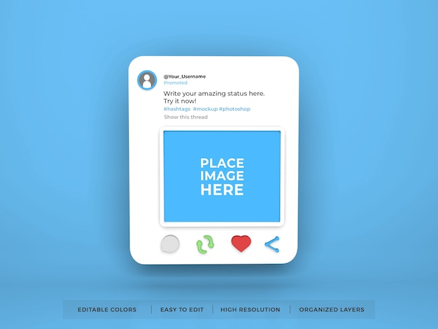 Twitter Post Social Media Mockup