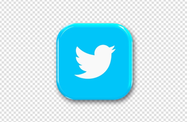 Twitter transparent icon PSD