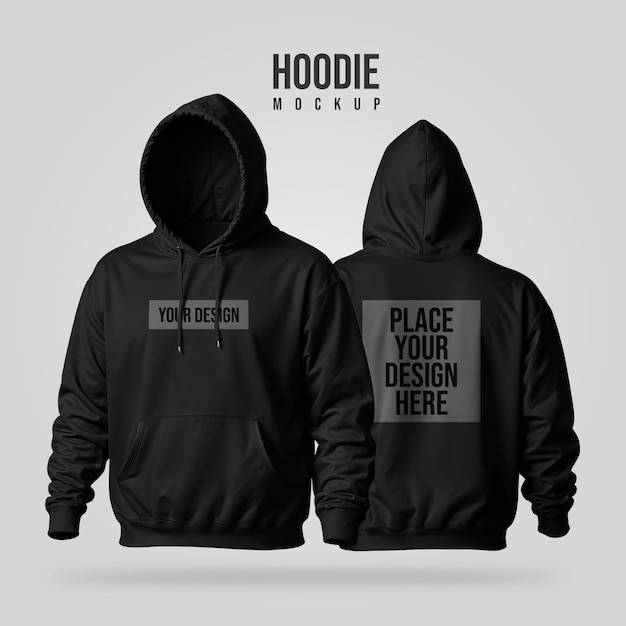 PSD two black jackets with the words potty here on the back