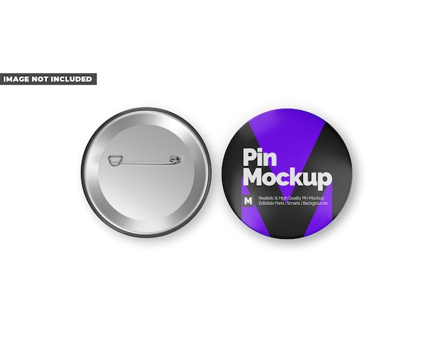 PSD two button pin mockup 02