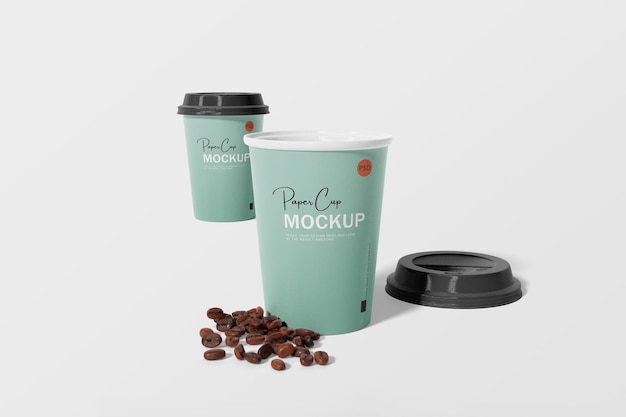 Two coffee cup mockups