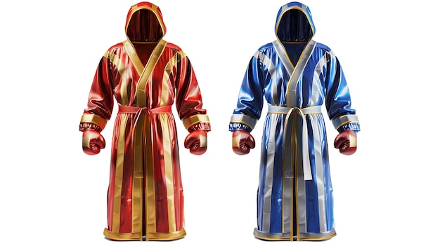 PSD two different colored mens robes are shown one of which has the same colors